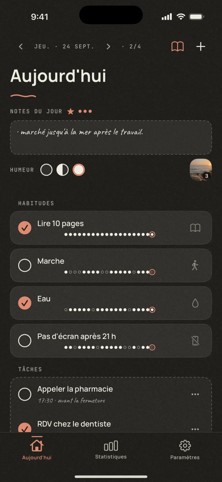 Dotted avec le thème Crépuscule