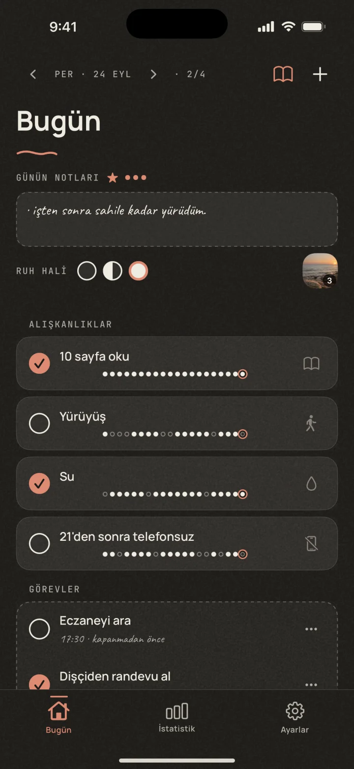 Akşam temasında Dotted